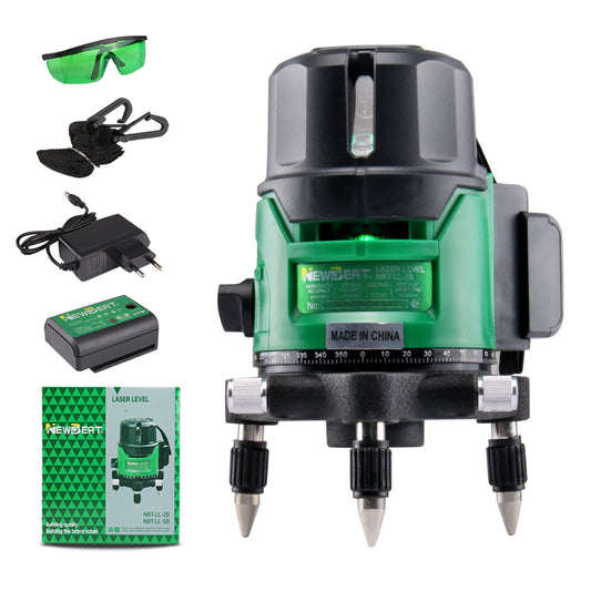 NEWBEAT 2-Line Laser Level, Cross Line Laser Leveler with Horizontal & Vertical Lines, ±1mm Accuracy, Portable Design, Ideal for Construction, DIY, Hanging Pictures & Home Renovation